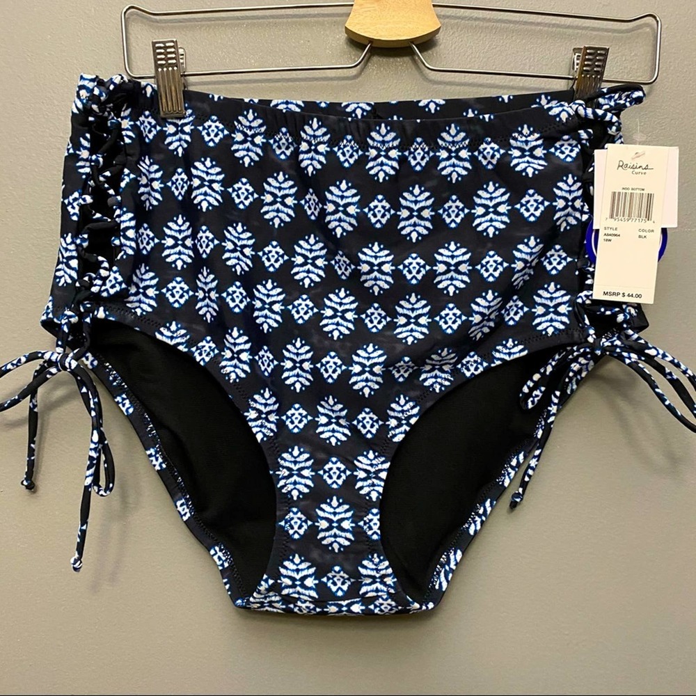 Swimsuit for all navy pattern bikini bottoms only